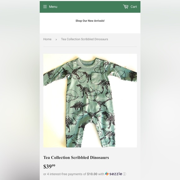 Toddler Tea Rompers - Picture 2 of 7